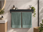 Onyx Towel Holder & Shelf - MET-AL