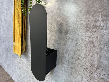 Ovalo Toilet Brush Holder - MET - AL