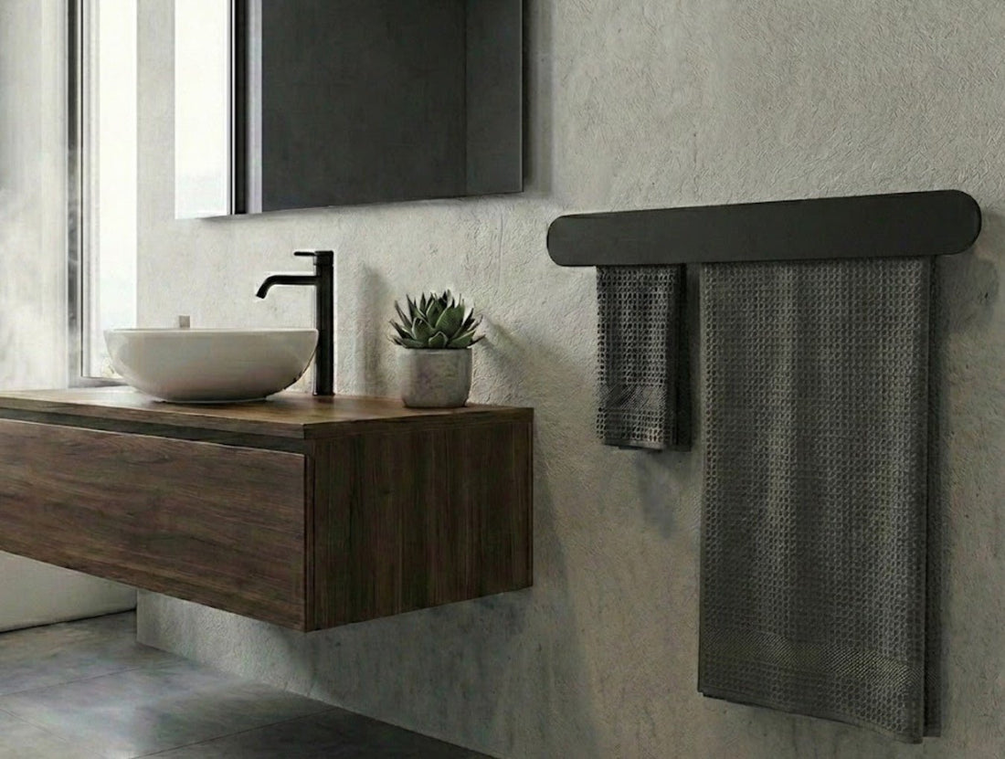 Ovalo Towel Holder - MET - AL