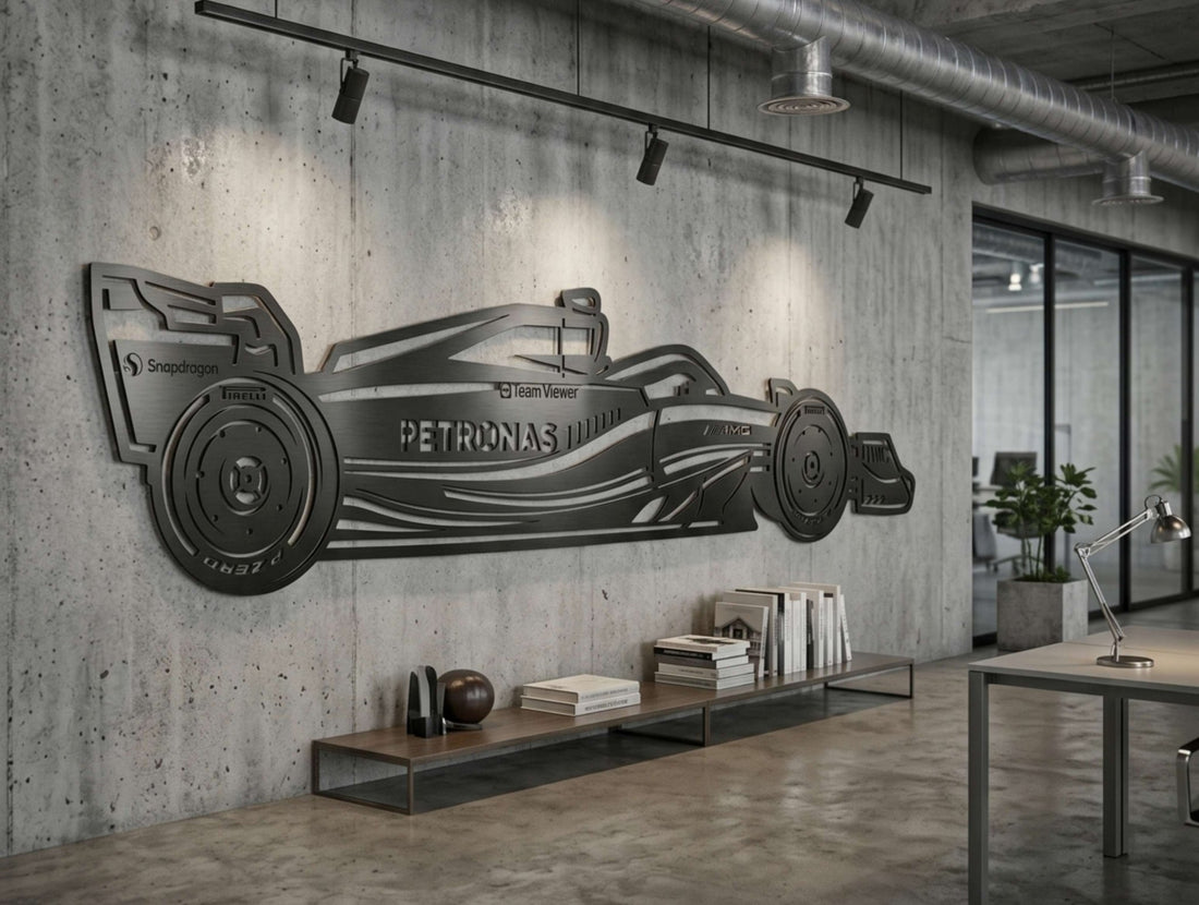 Petronas Side View Metal Wall Art - MET - AL