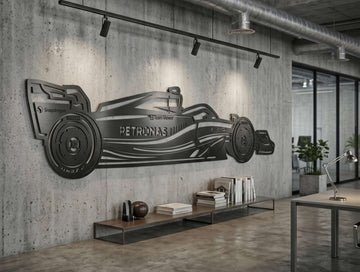 Petronas Side View Metal Wall Art - MET - AL