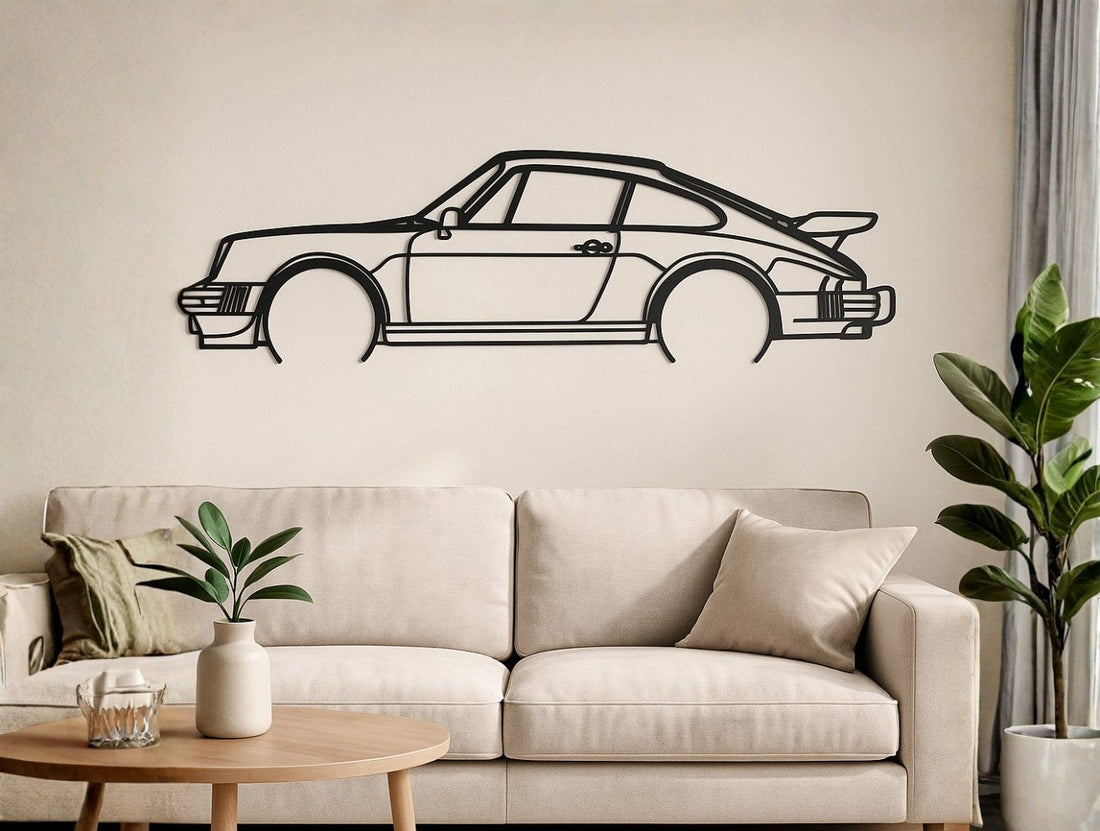 Porsche 911 Turbo 930 Metal Wall Art - MET - AL