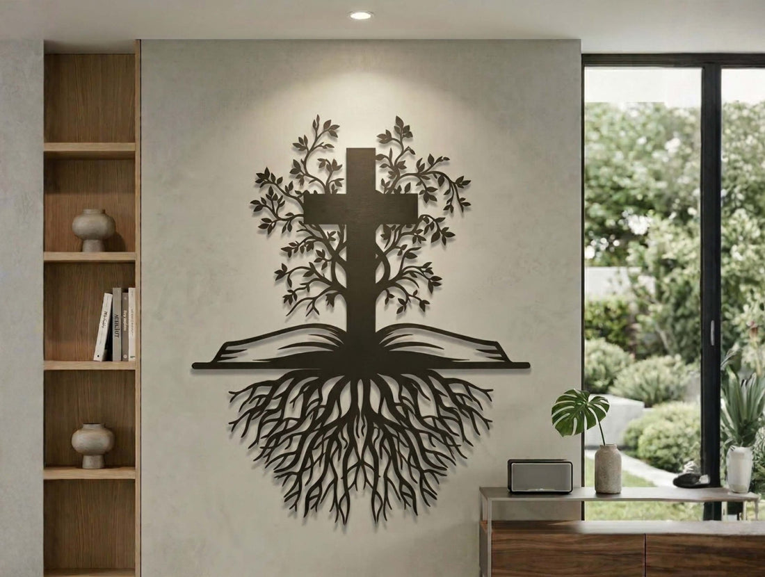 Rooted in the Word Metal Wall Art - MET - AL