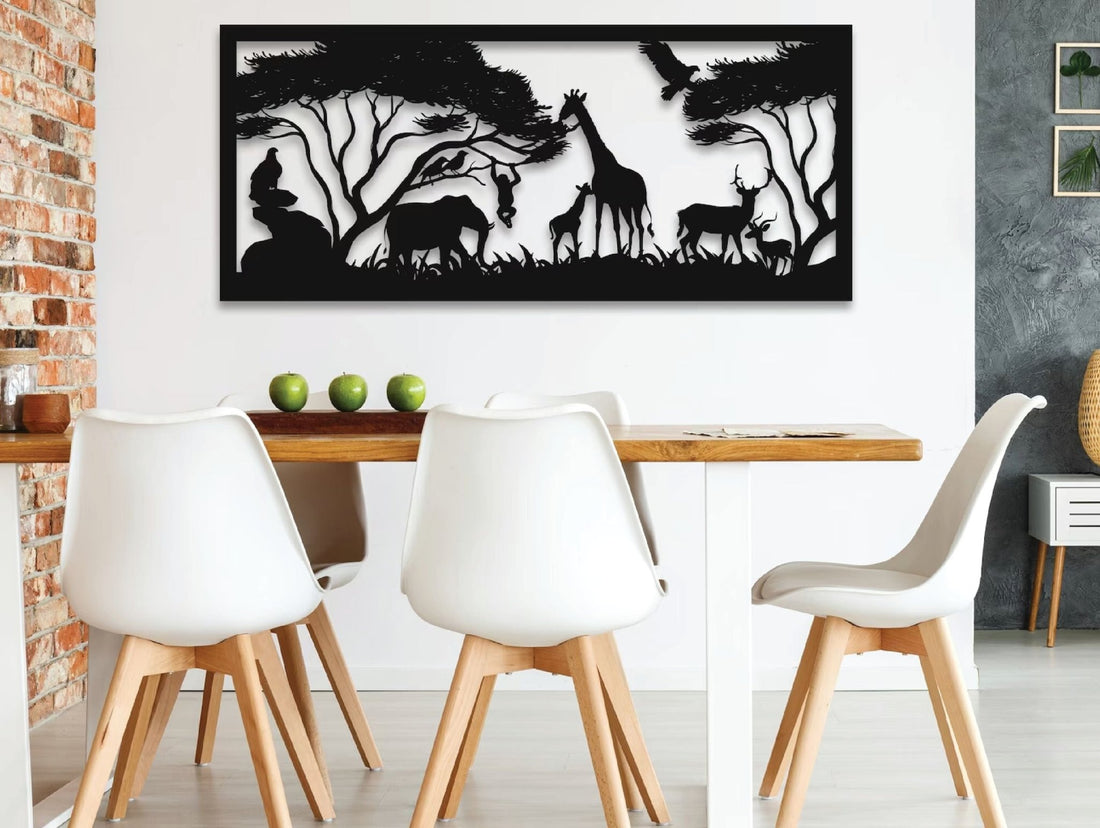 Savana Plane Metal Wall Art - MET - AL