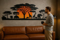 Savanna Sunset Metal Wall Art - MET - AL