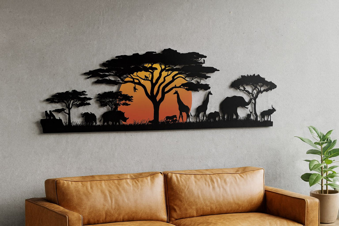 Savanna Sunset Metal Wall Art - MET - AL