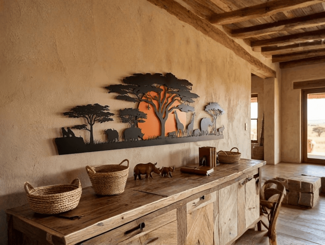 Savanna Sunset Metal Wall Art - MET - AL