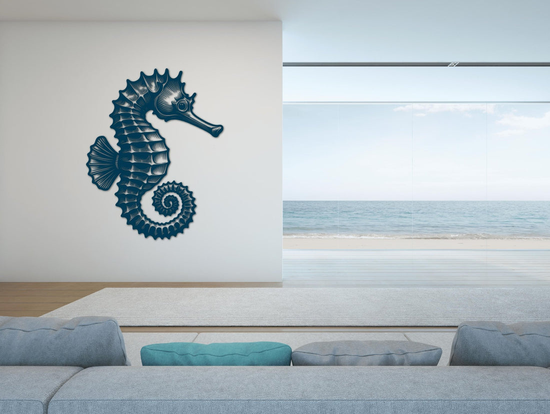 Seahorse Sonata Metal Wall Art - MET - AL