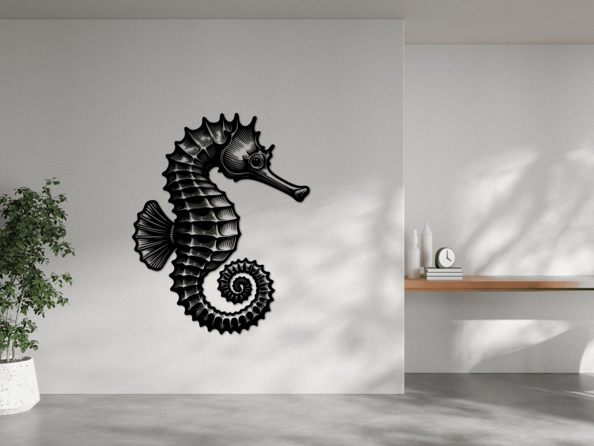 Seahorse Sonata Metal Wall Art - MET - AL
