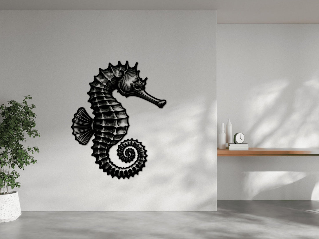 Seahorse Sonata Metal Wall Art - MET - AL