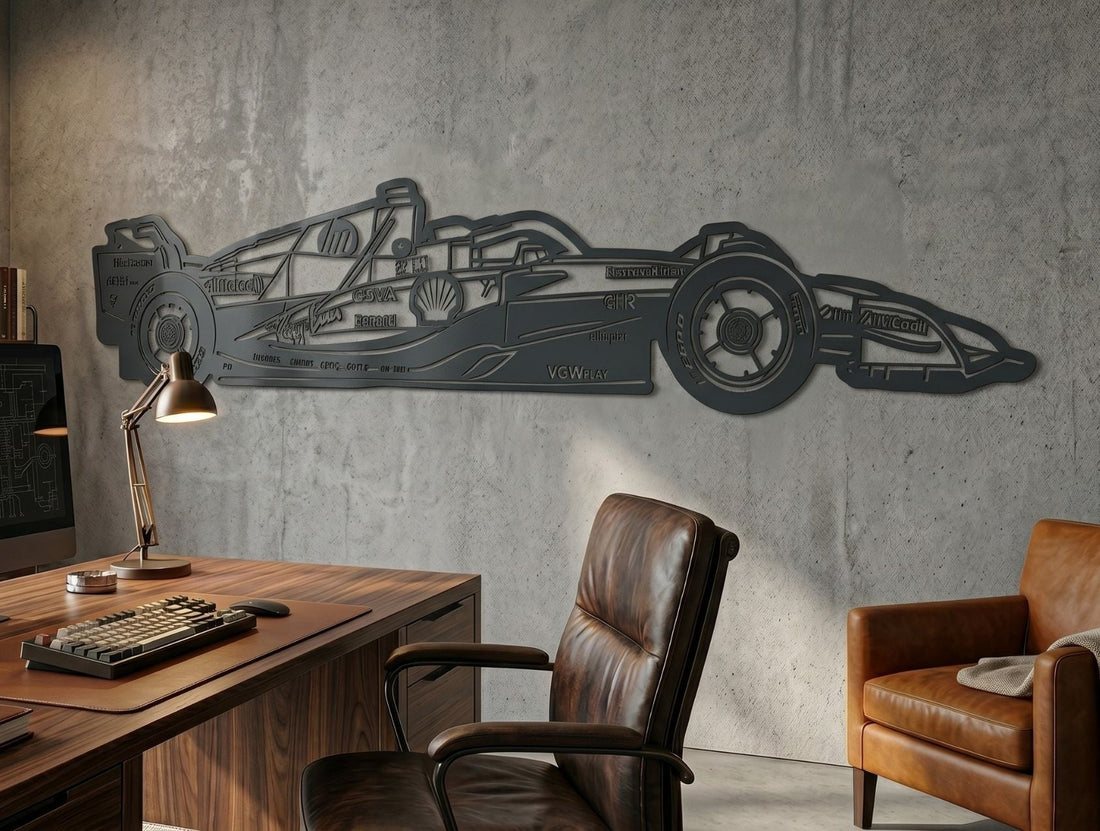 SF - 26 Side View F1 Car Metal Wall Art - MET - AL