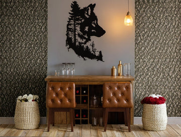 Shadow of the Forrest Metal Wall Art - MET - AL