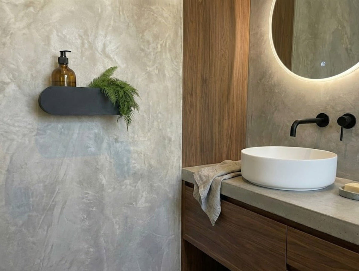 Small Ovalo Bathroom Shelf - MET - AL