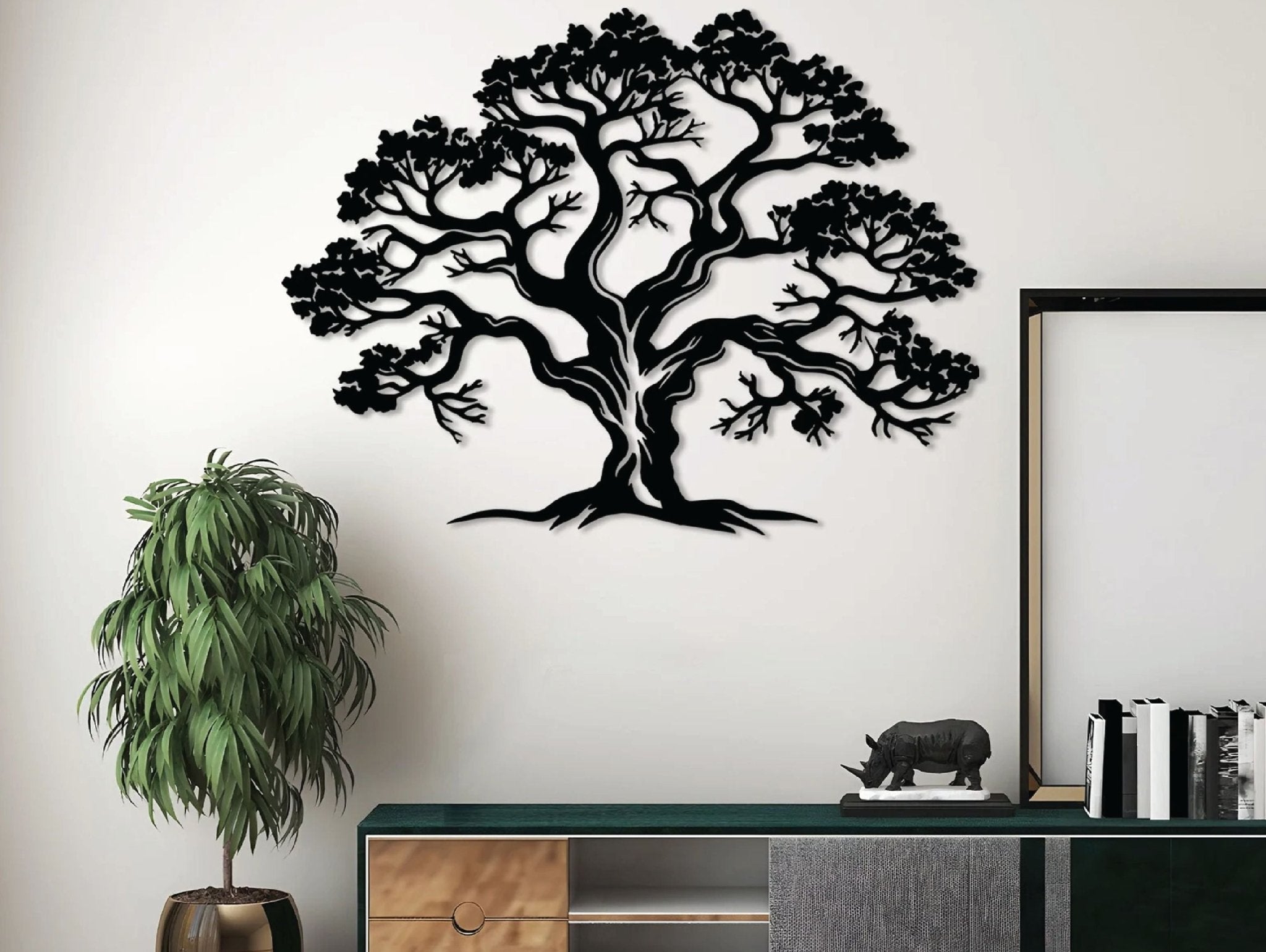Southern Live Oak Metal Wall Art - MET - AL