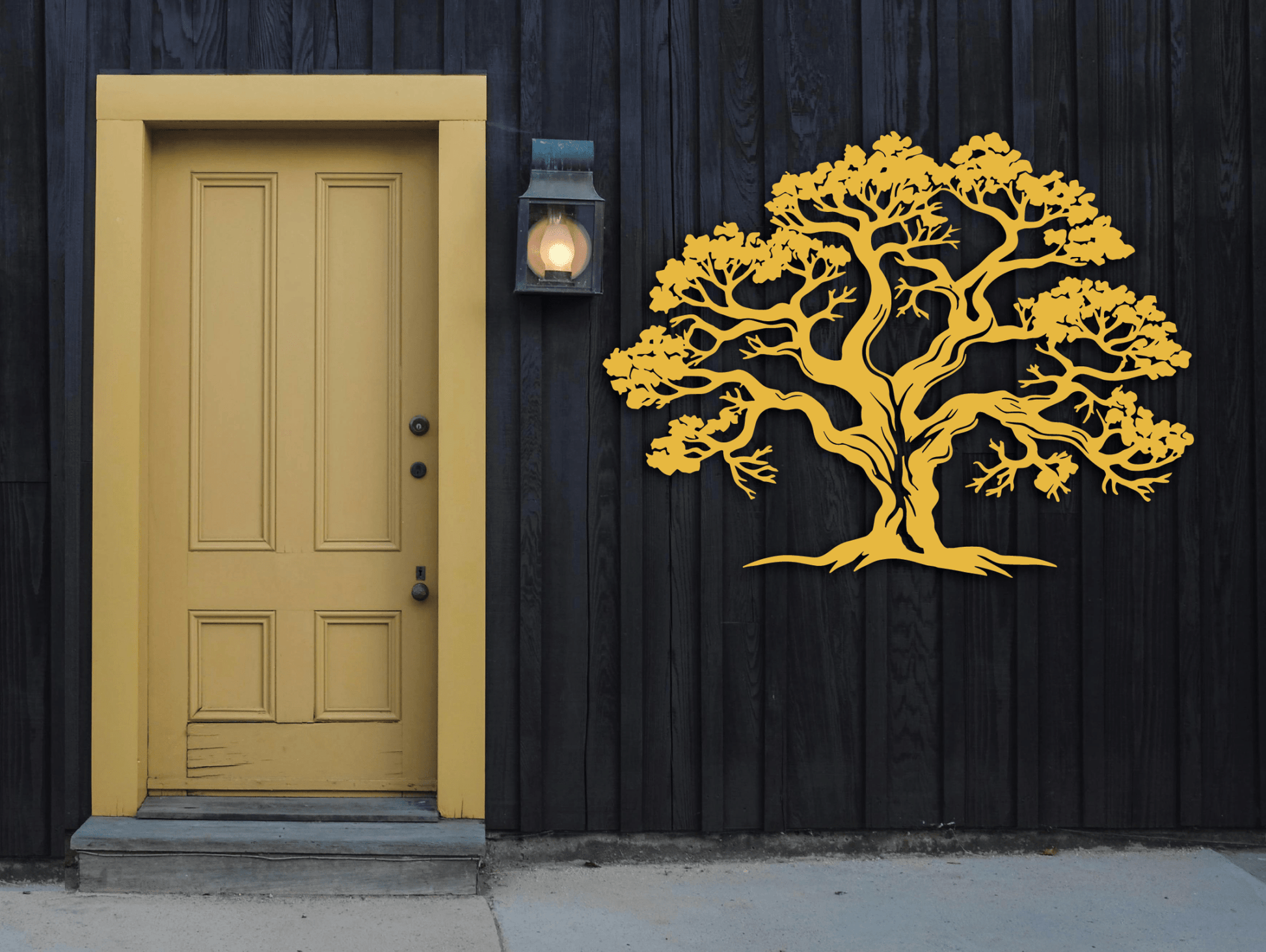 Southern Live Oak Metal Wall Art - MET - AL