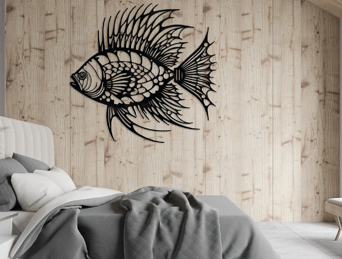 Spineback Angelfish Metal Wall Art - MET - AL