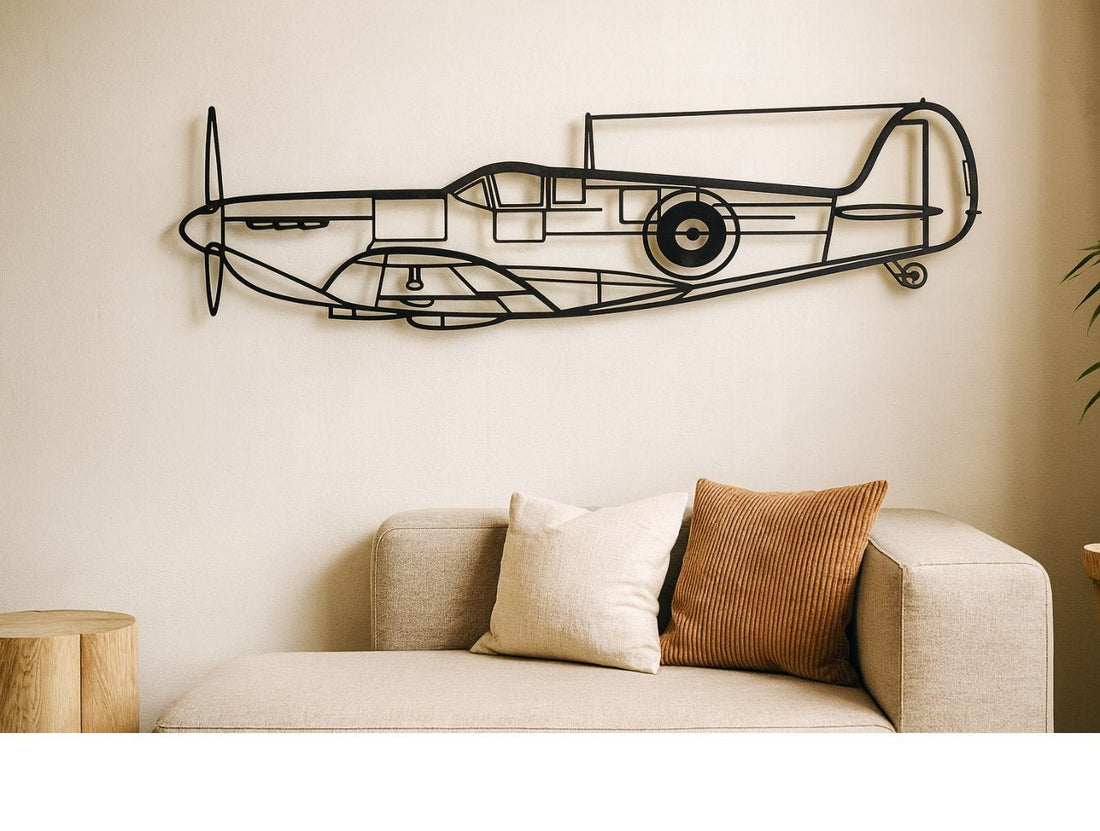 Spitfire Mk. II Metal Wall Art - MET - AL