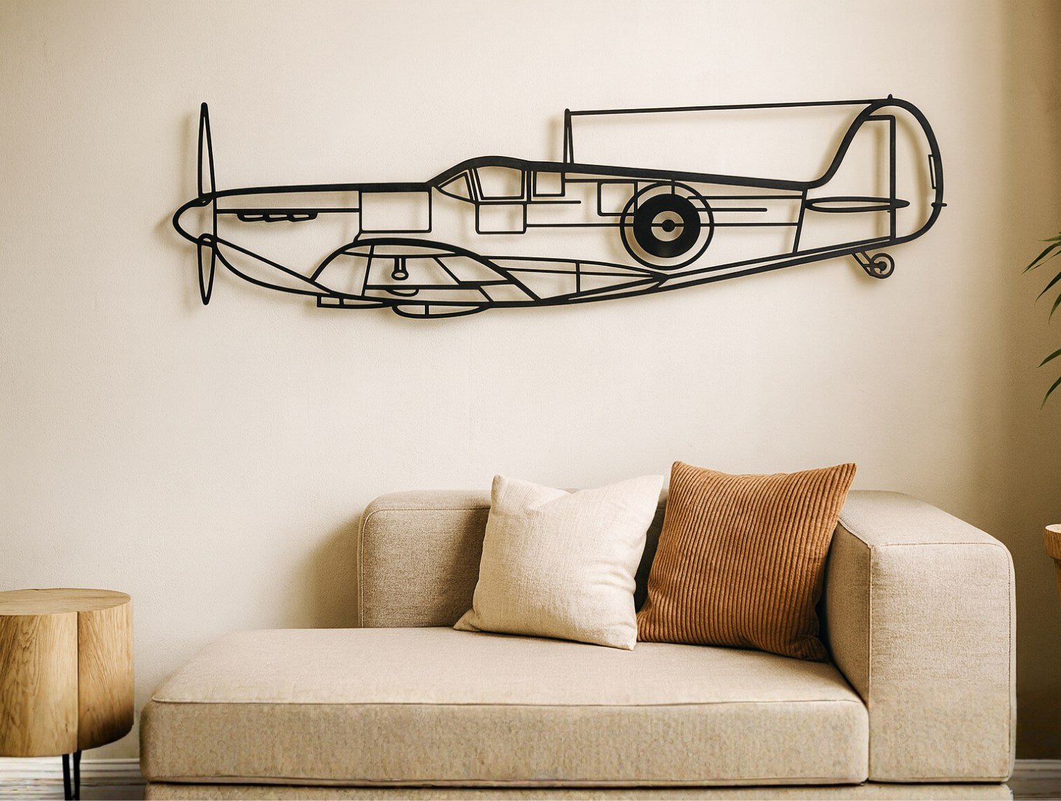 Spitfire Mk. II Metal Wall Art - MET - AL