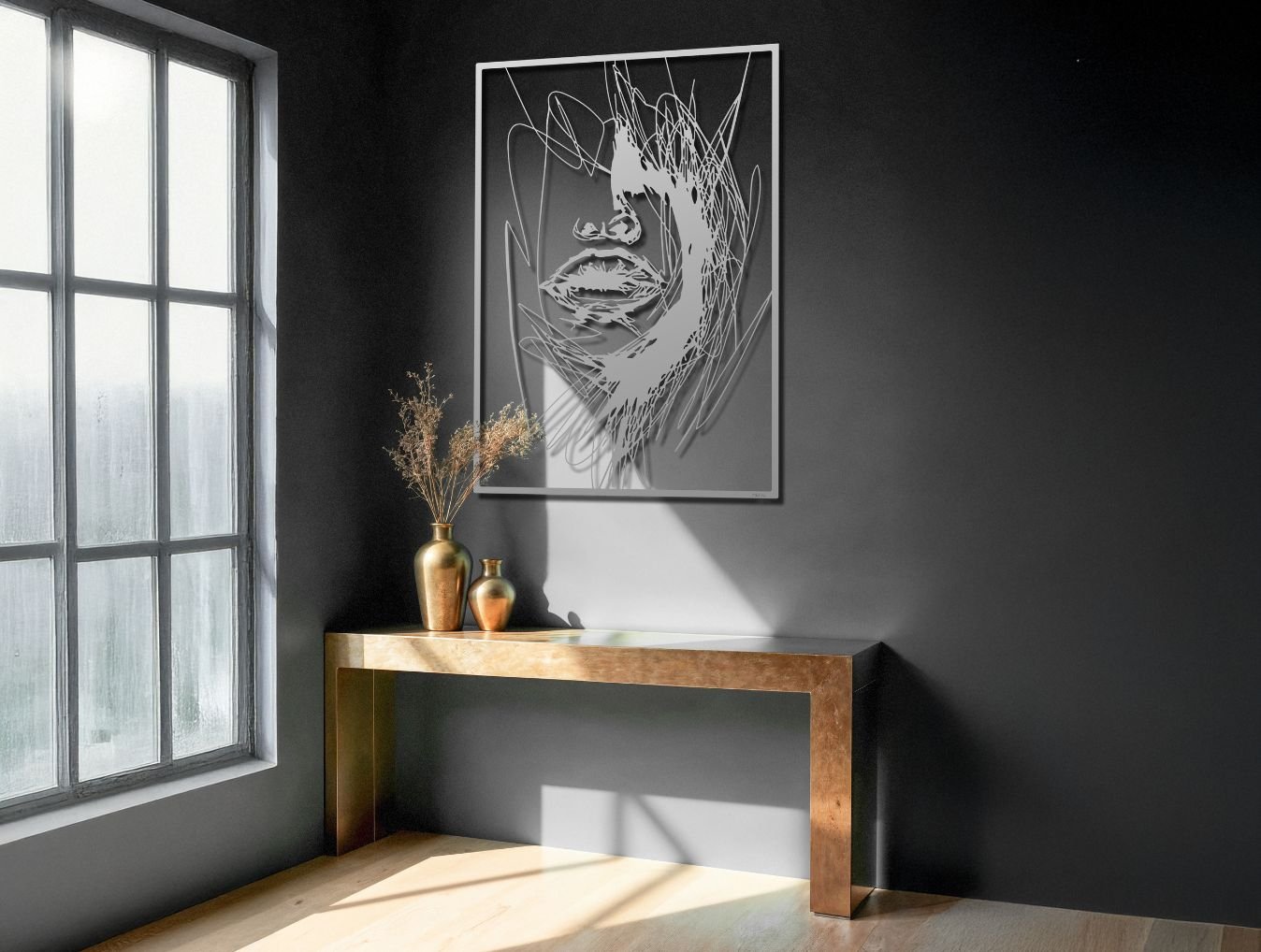 Stroke & Silence Metal Wall Art - MET - AL
