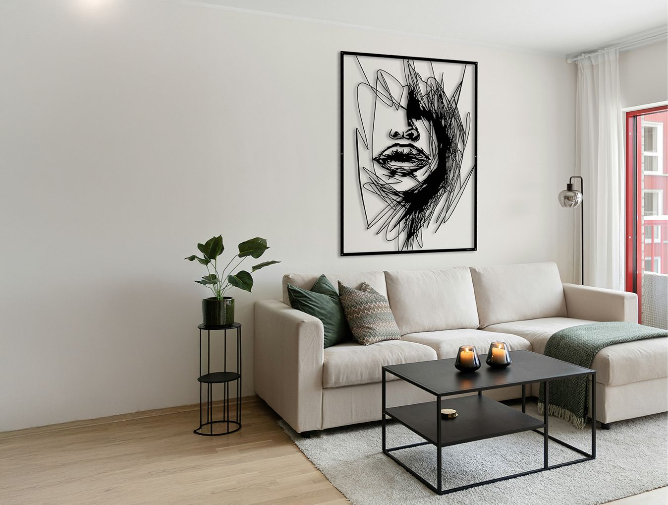 Stroke & Silence Metal Wall Art - MET - AL