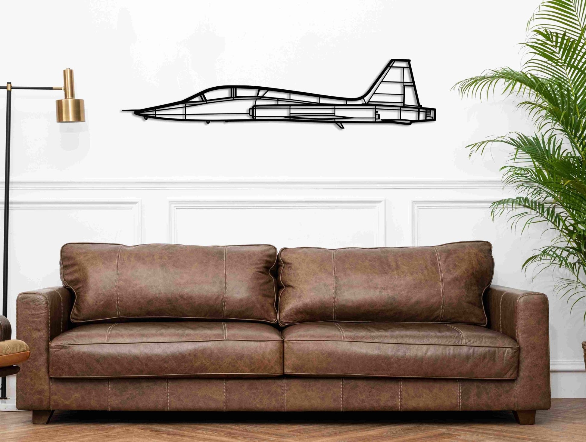 T - 38 Talon Silhouette Metal Wall Art - MET - AL