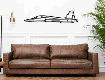 T - 38 Talon Silhouette Metal Wall Art - MET - AL