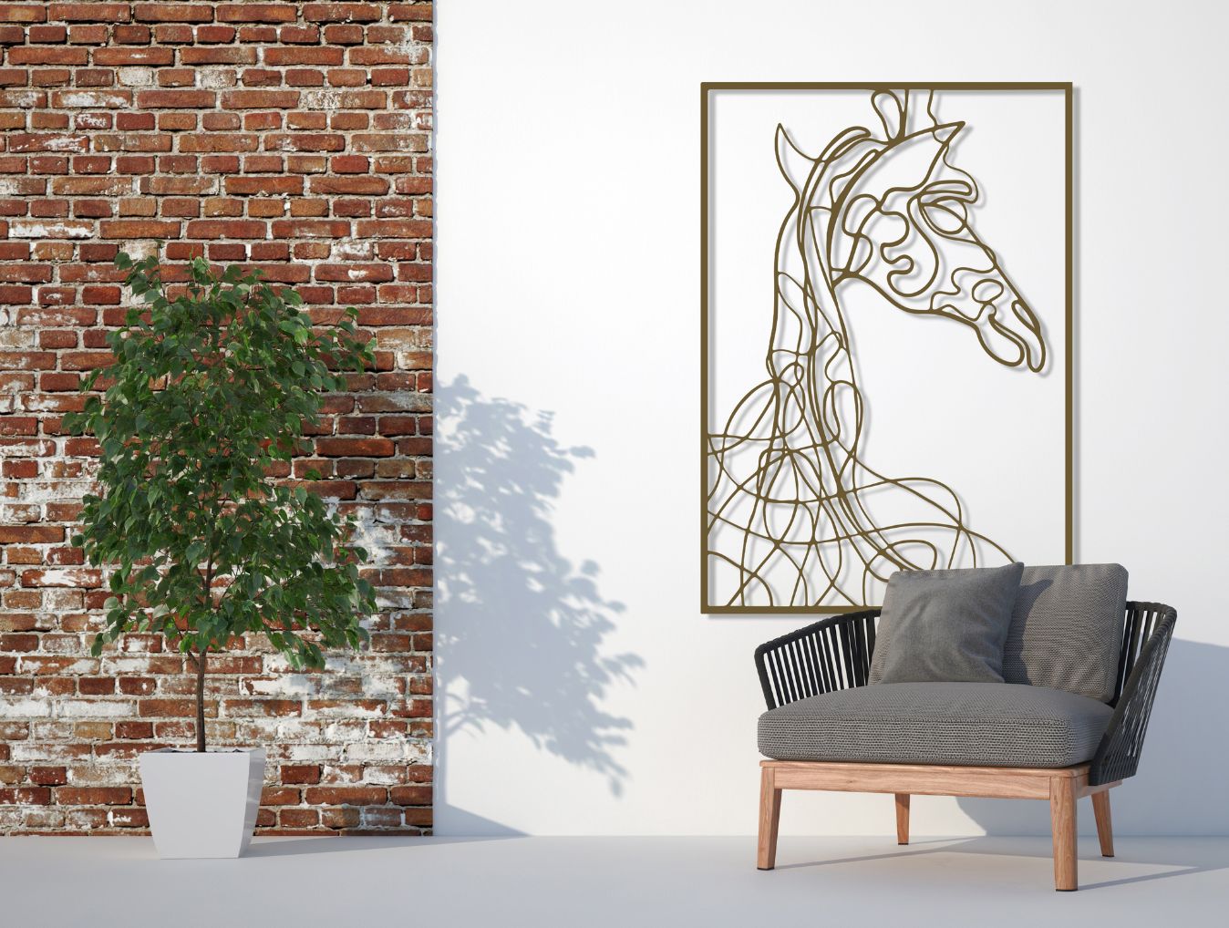 Tangled Tall Metal Wall Art - MET - AL