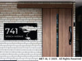 The African Metal House Number - MET - AL