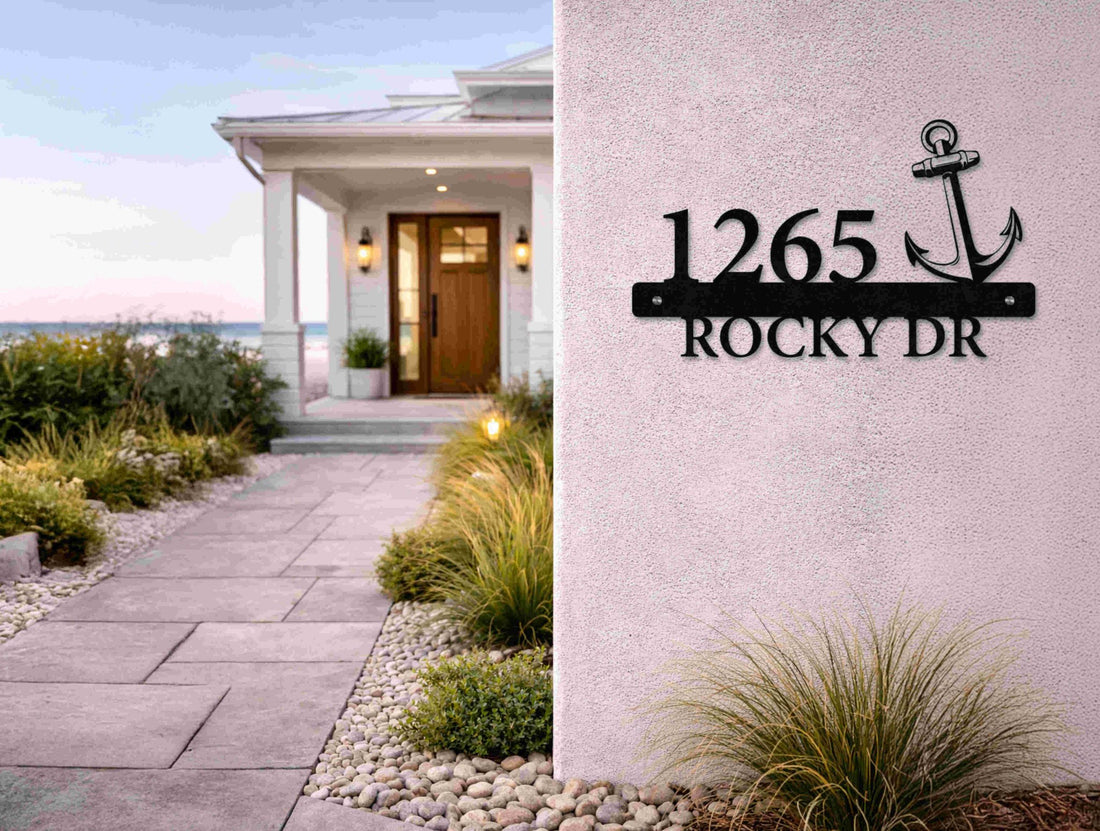 The Anchorage Metal House Number - MET - AL