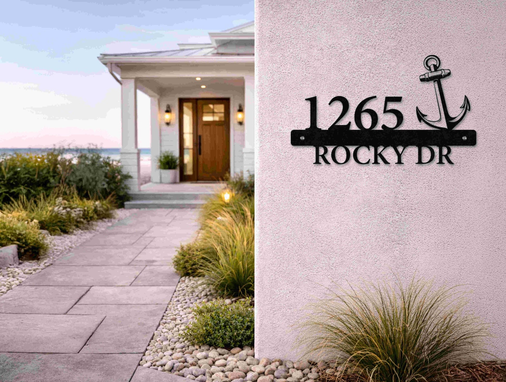 The Anchorage Metal House Number - MET - AL