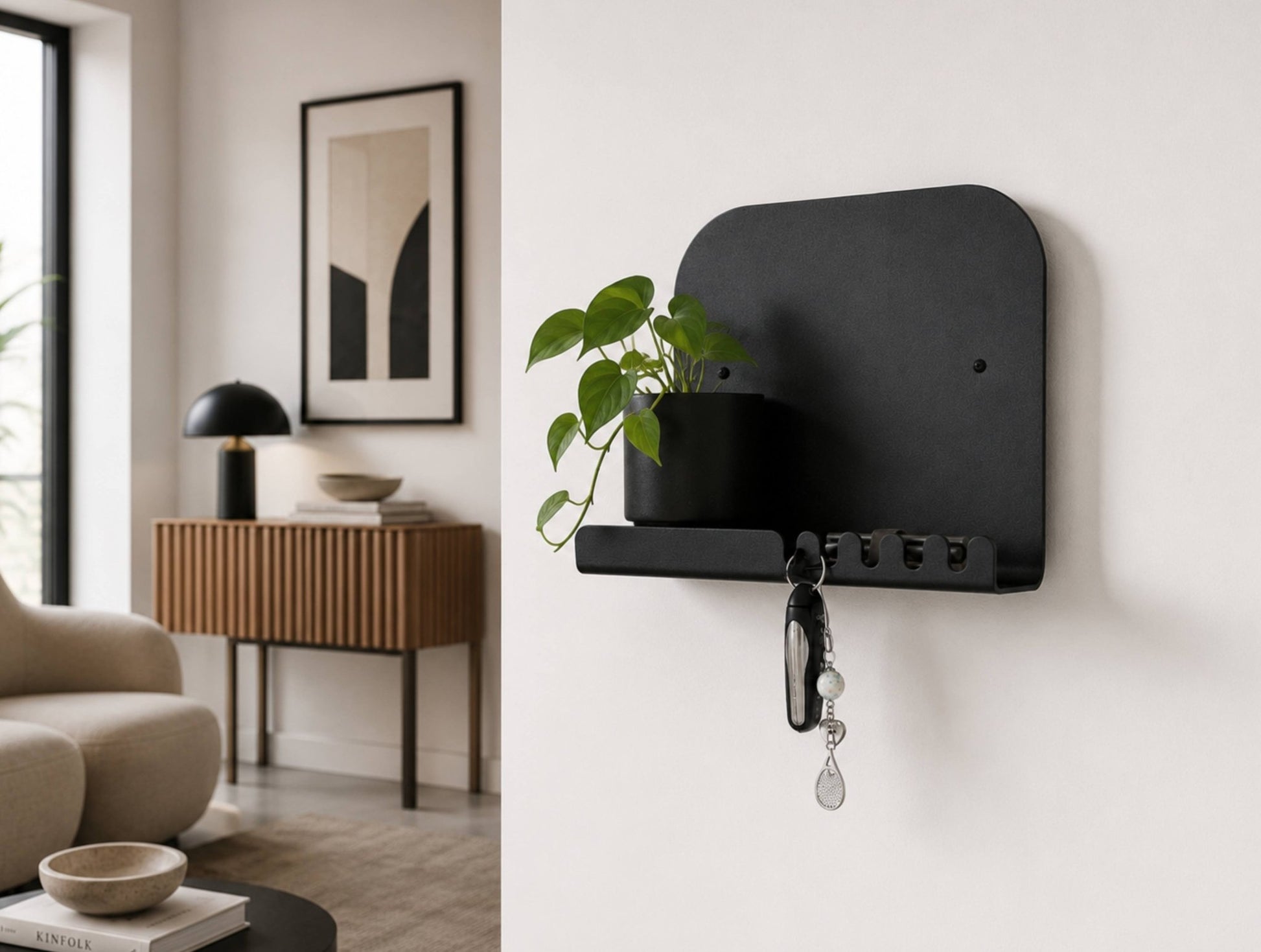 The Arch Keyholder Shelf - MET-AL