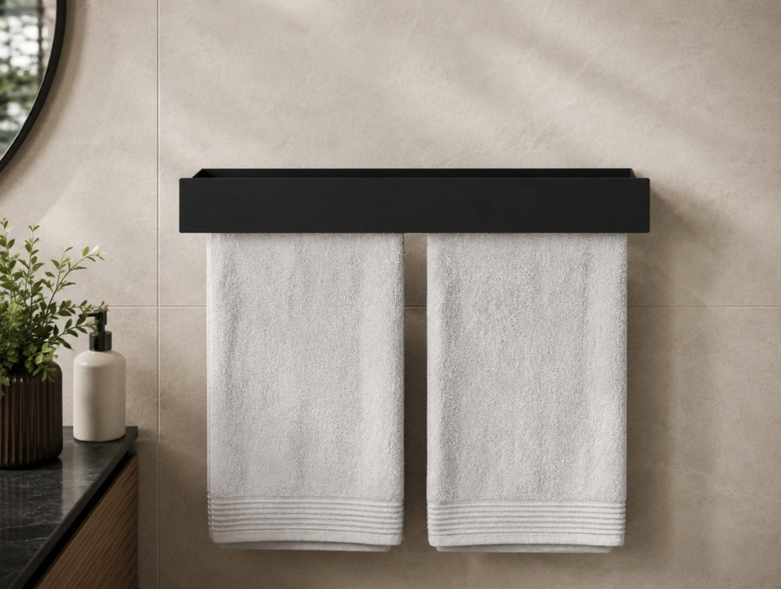The Bloc Range Metal Bath Towel Holder - MET-AL