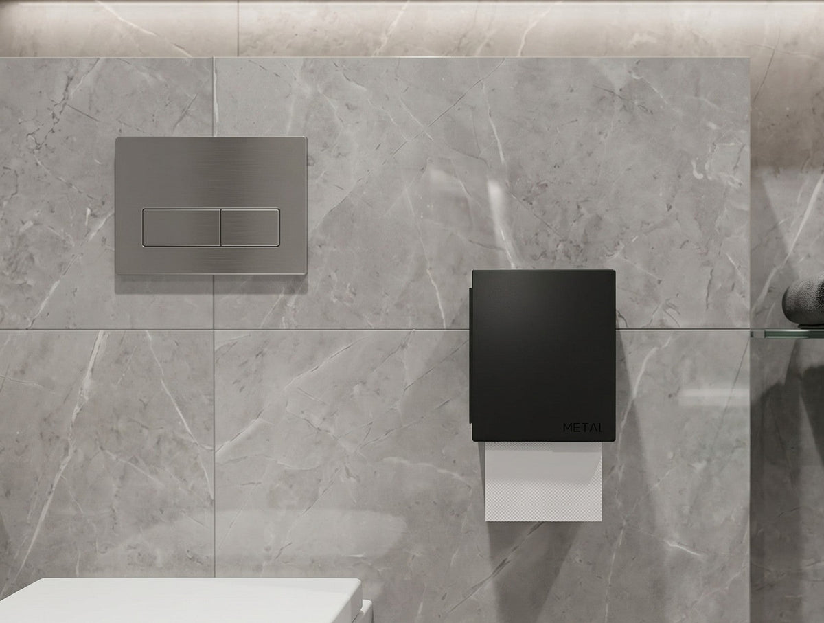 The Bloc Toilet Paper Holder - MET - AL