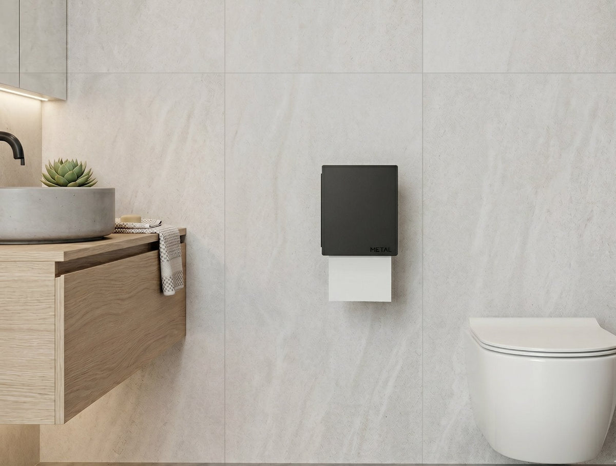 The Bloc Toilet Paper Holder - MET - AL