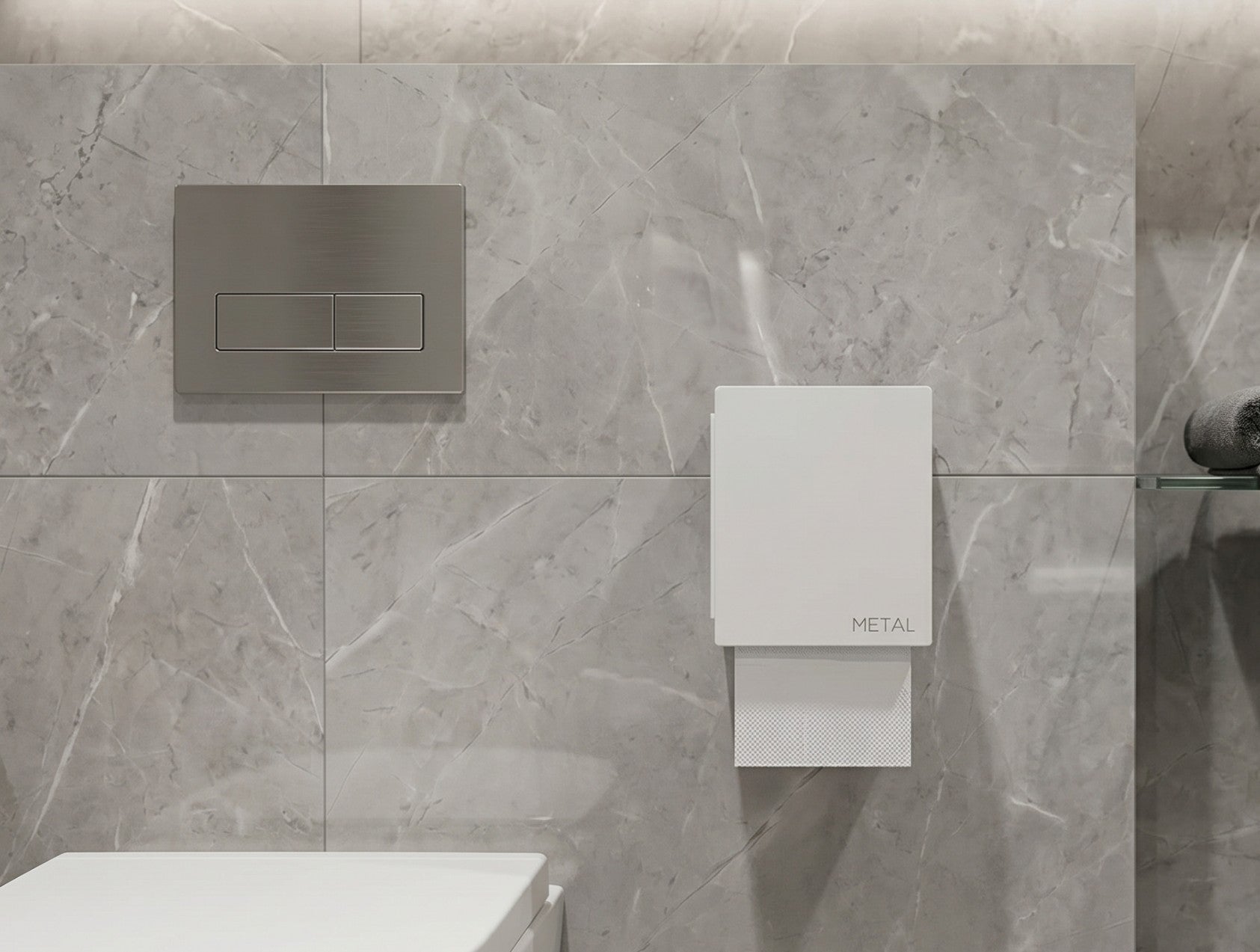 The Bloc Toilet Paper Holder - MET - AL