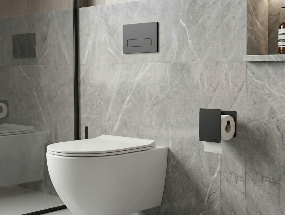 The Bloc Toilet Paper Holder - MET - AL