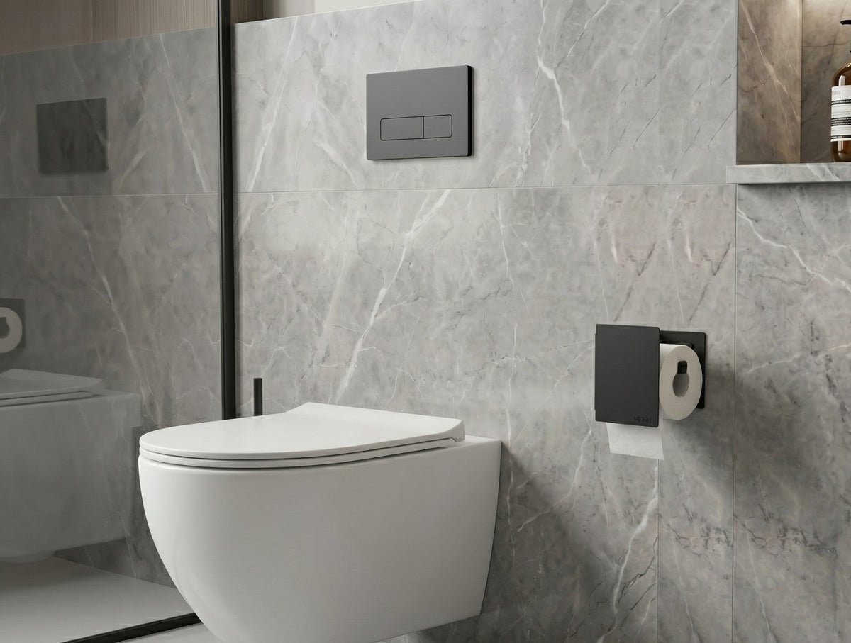 The Bloc Toilet Paper Holder - MET - AL