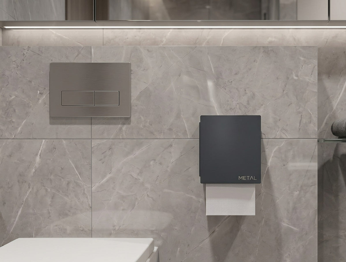 The Bloc Toilet Paper Holder - MET - AL