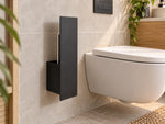 The Bloc Wall-Mounted Toilet Brush Holder - MET-AL