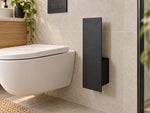 The Bloc Wall-Mounted Toilet Brush Holder - MET-AL
