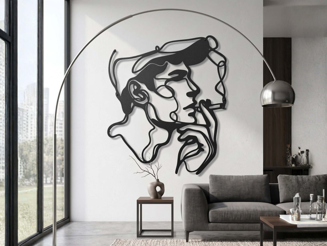 The Contemplative Metal Wall Art - MET - AL