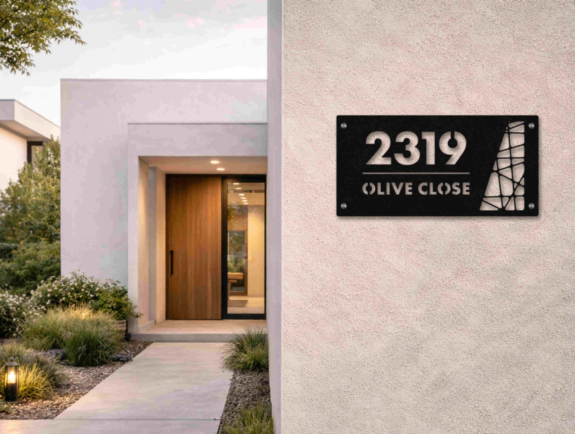 The Deco Metal House Number - MET - AL