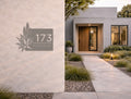 The Desert Bloom Metal House Number - MET - AL