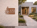 The Desert Bloom Metal House Number - MET - AL
