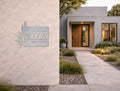 The Desert Bloom Metal House Number - MET - AL