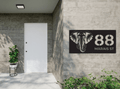 The Elephant Metal House Number - MET - AL