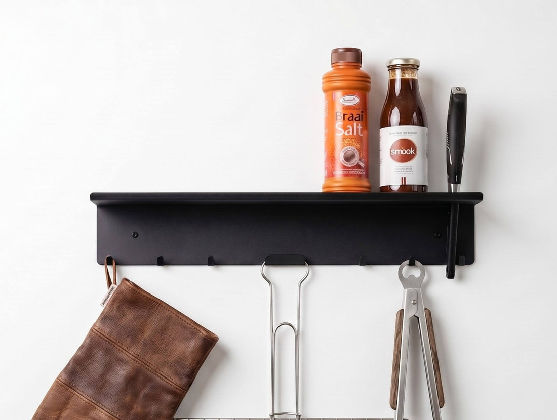 The Ember Braai Utensil Holder & Shelf - MET-AL