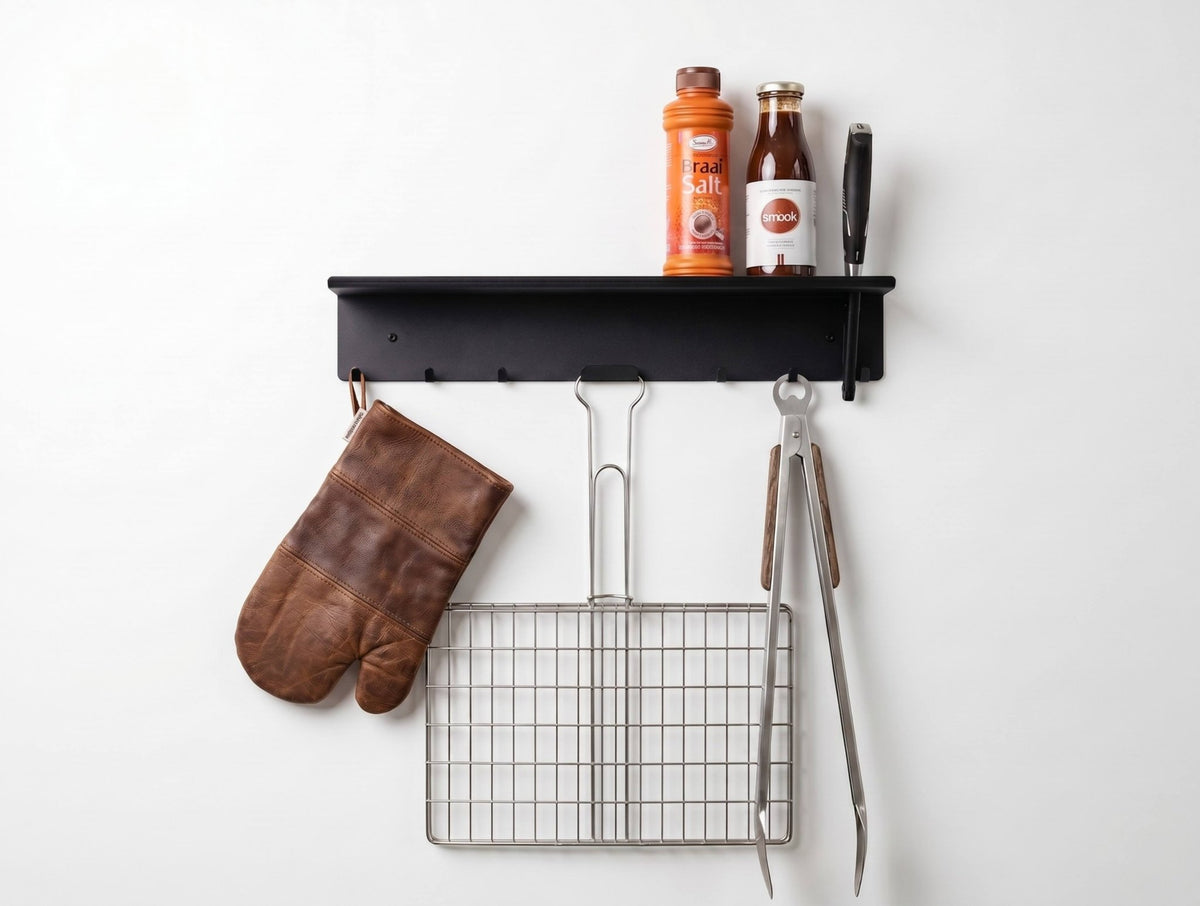 The Ember Braai Utensil Holder & Shelf - MET-AL