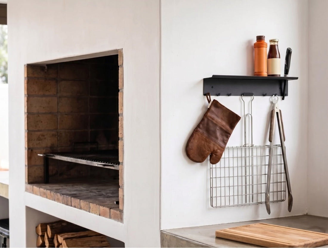 The Ember Braai Utensil Holder & Shelf - MET-AL
