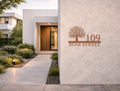 The Evergreen Metal House Number - MET - AL